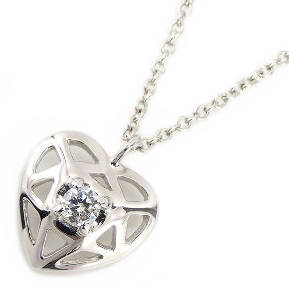 Tiffany Necklace Heart 1 Point Diamond